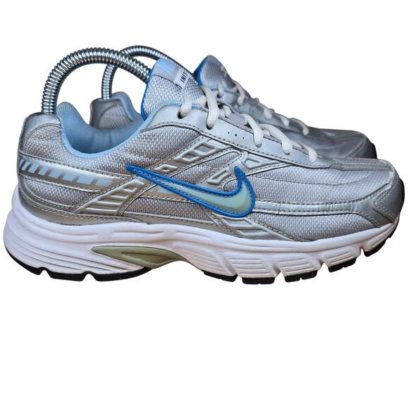 Nike Initiator Womens Size 8 Athletic Running Shoes Sliver Gray Blue White EUC - Picture 3 of 10